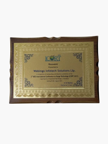 ICORT 2021 Souvenir Recognition for Contribution