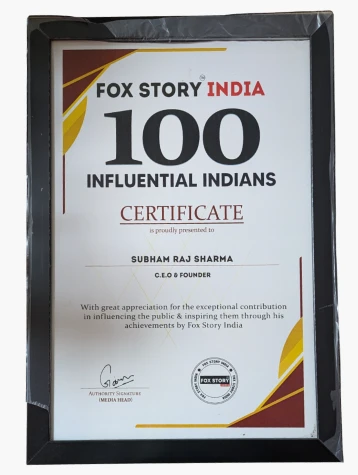 Fox Story India 100 Influential Indians Recognition