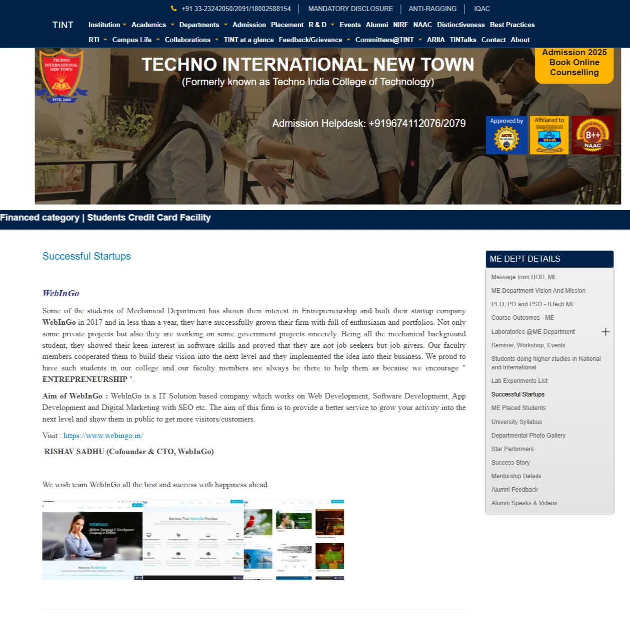 Techno International feature about Webingo