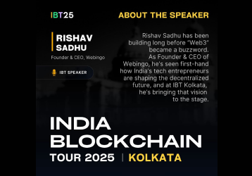 Speaker at India Blockchain Tour – Kolkata 2025